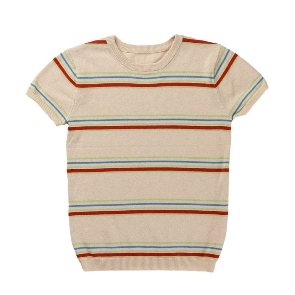 Kipp | Enzo Stripe Knit Top- Multi